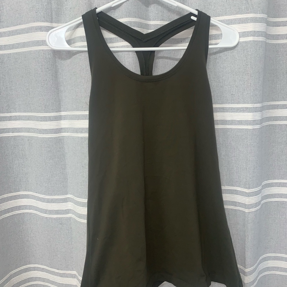 Lululemon Army Green Tank ! Worn once!